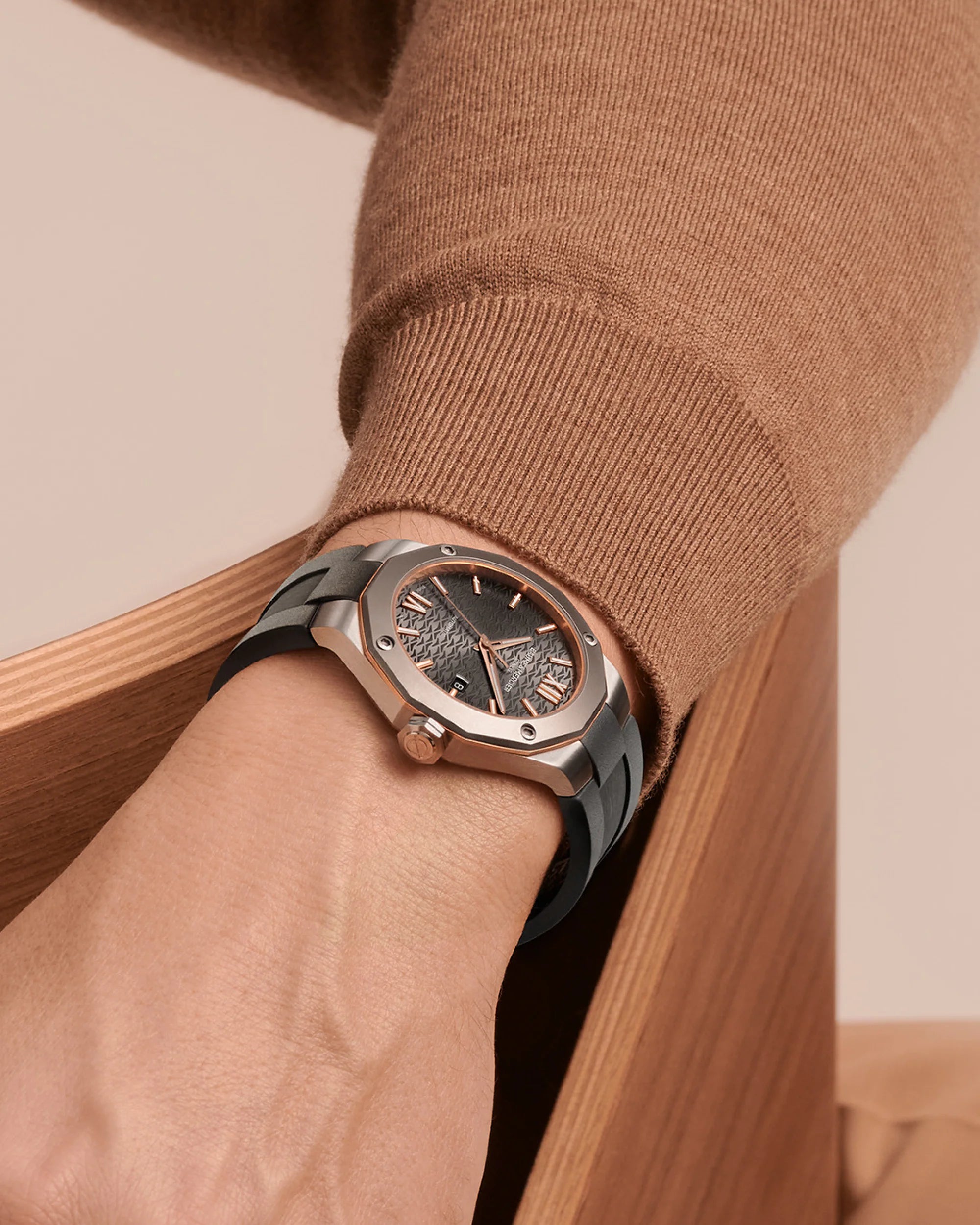 Riviera 10660 - Orologio automatico, titanio e acciaio - 42 mm
