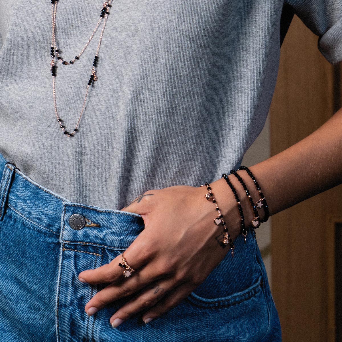 Anello Medagliette - Gipsy Tierra Black
