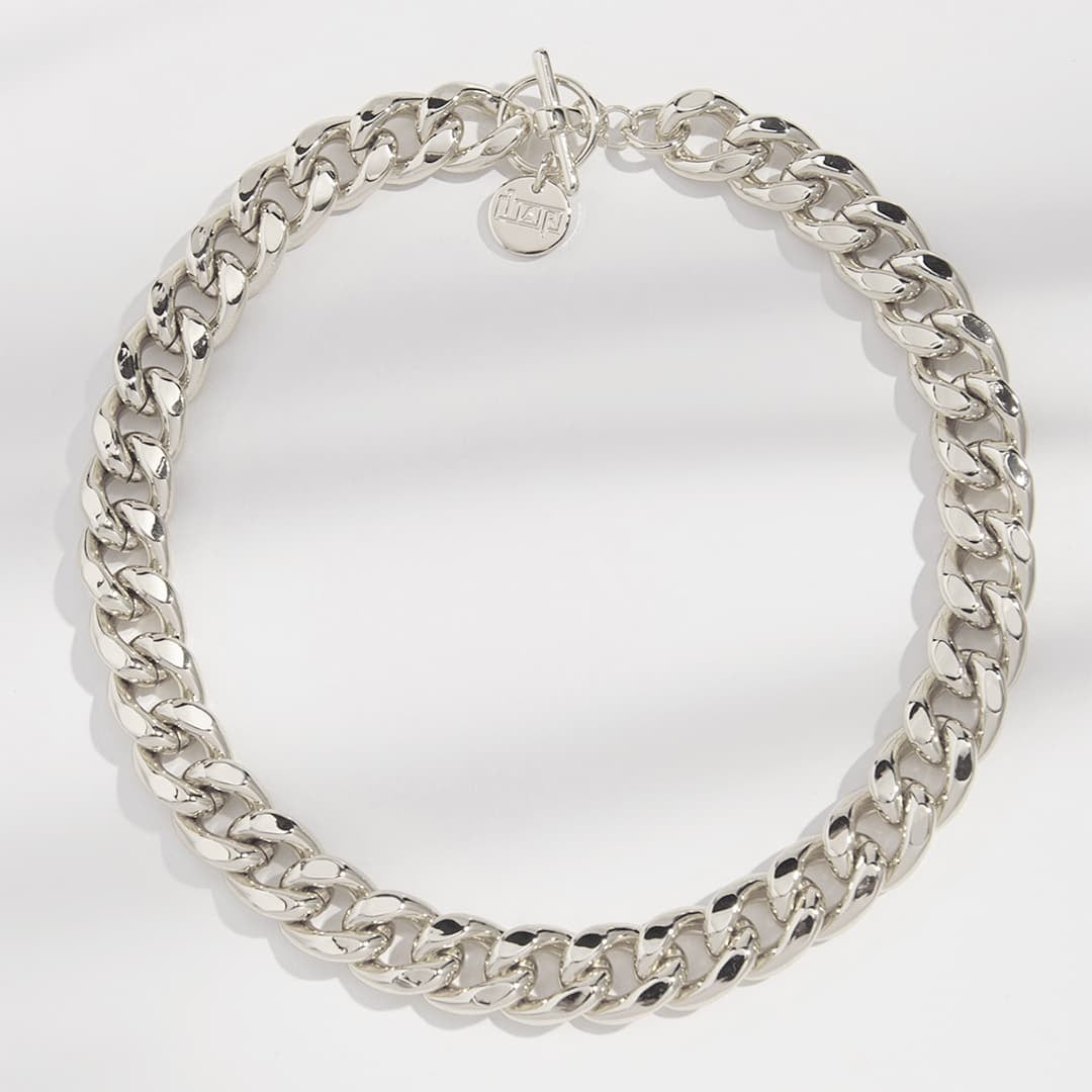 Collana Groumette in bronzo argentato