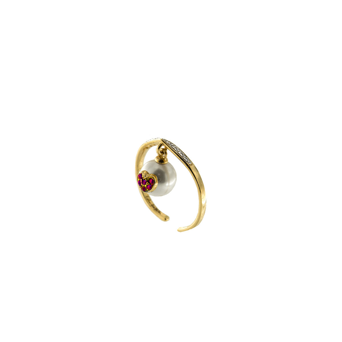 Anello Rigido Con Pietra Centrale - Galactica