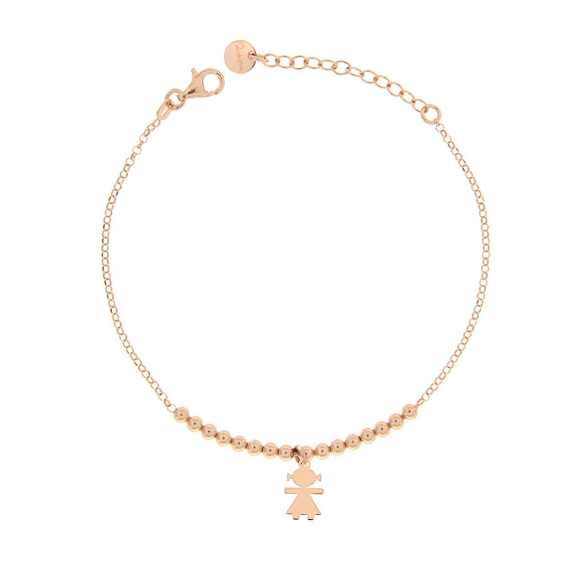 Bracciale Micro 1 Soggetto Bimba - Oro Rosa