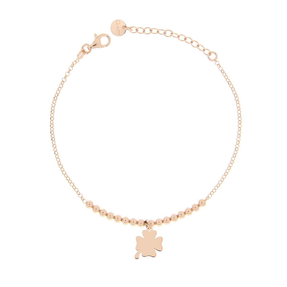 Bracciale Micro 1 Soggetto Quadrifoglio - Oro Rosa