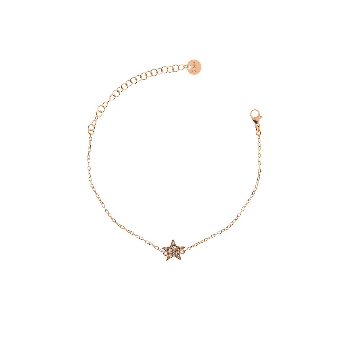Bracciale Catena E Stella Zirconi