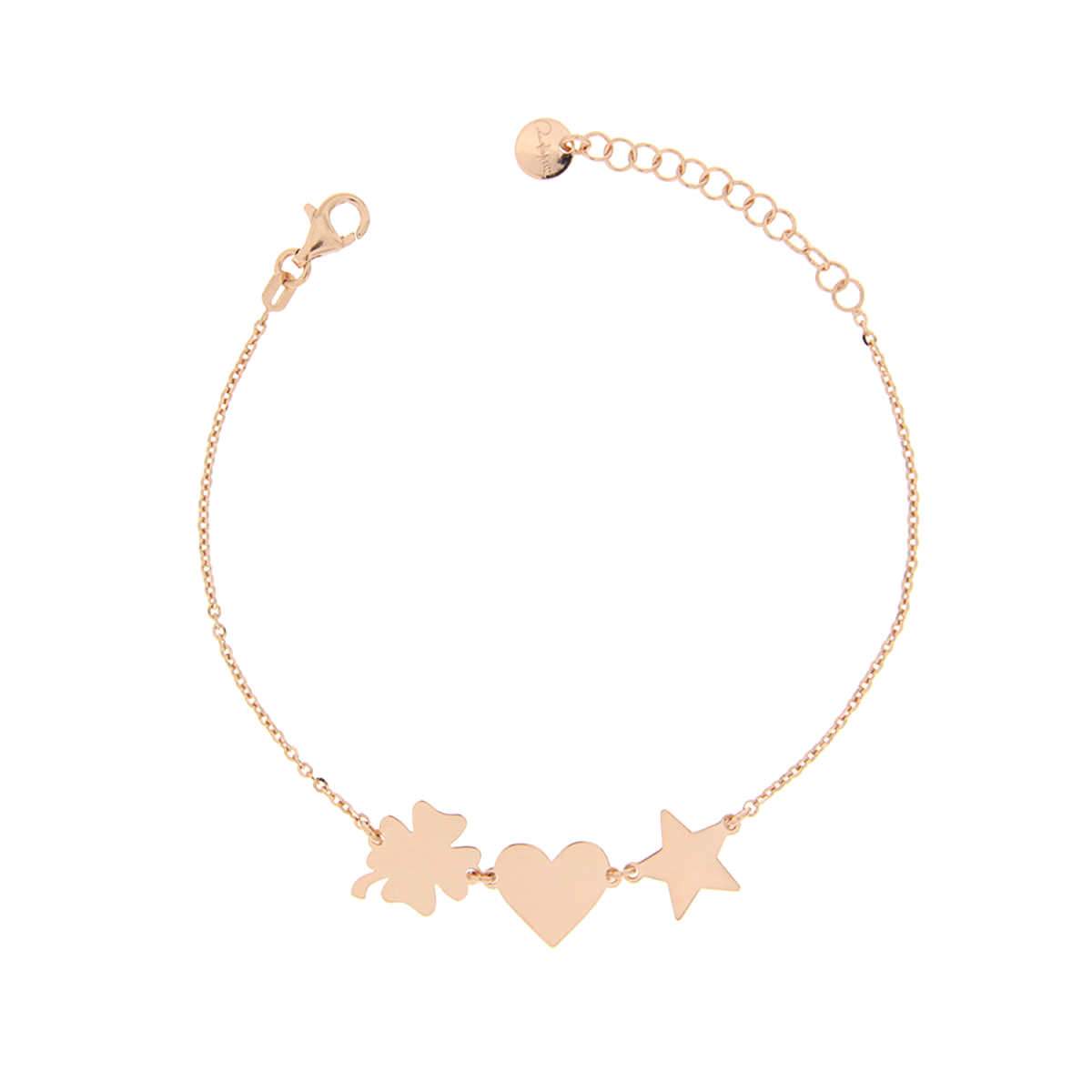 Bracciale 3 Soggetti Amore - Oro Rosa