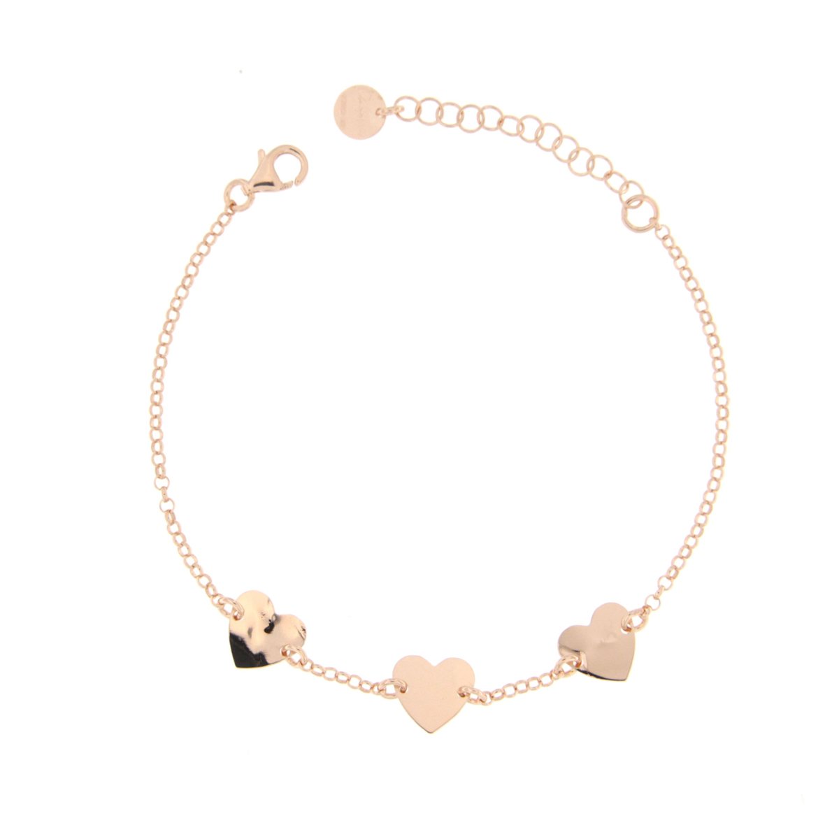 Bracciale Goldenfall 3 Soggetti Cuore - Oro Rosa