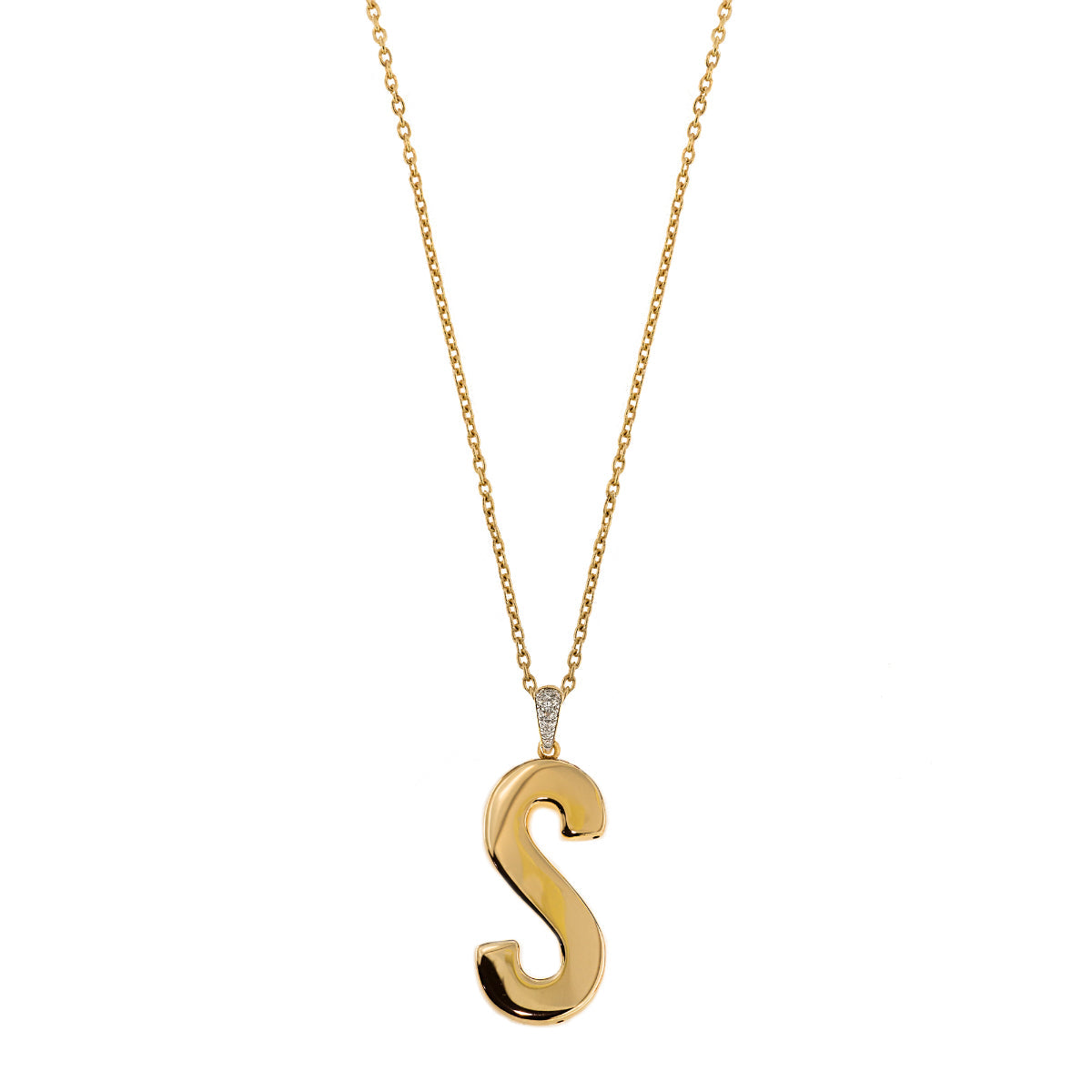 Collana Lunga Semplice Lettera Elettroformata - Go Big