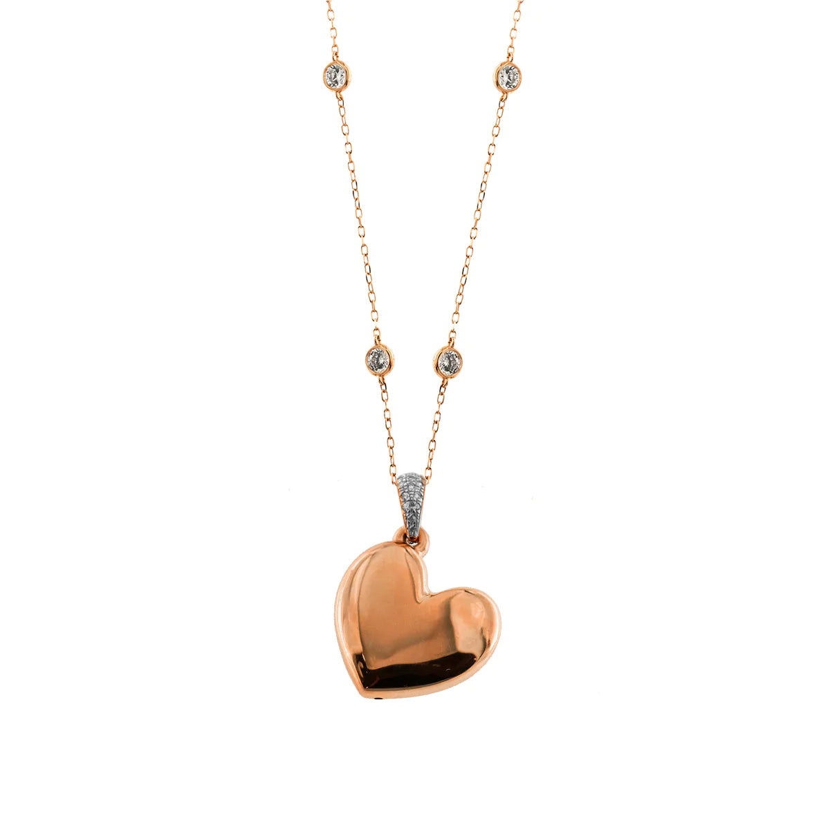 Collana Castoni Cuore Small Elettroformato - Go Big