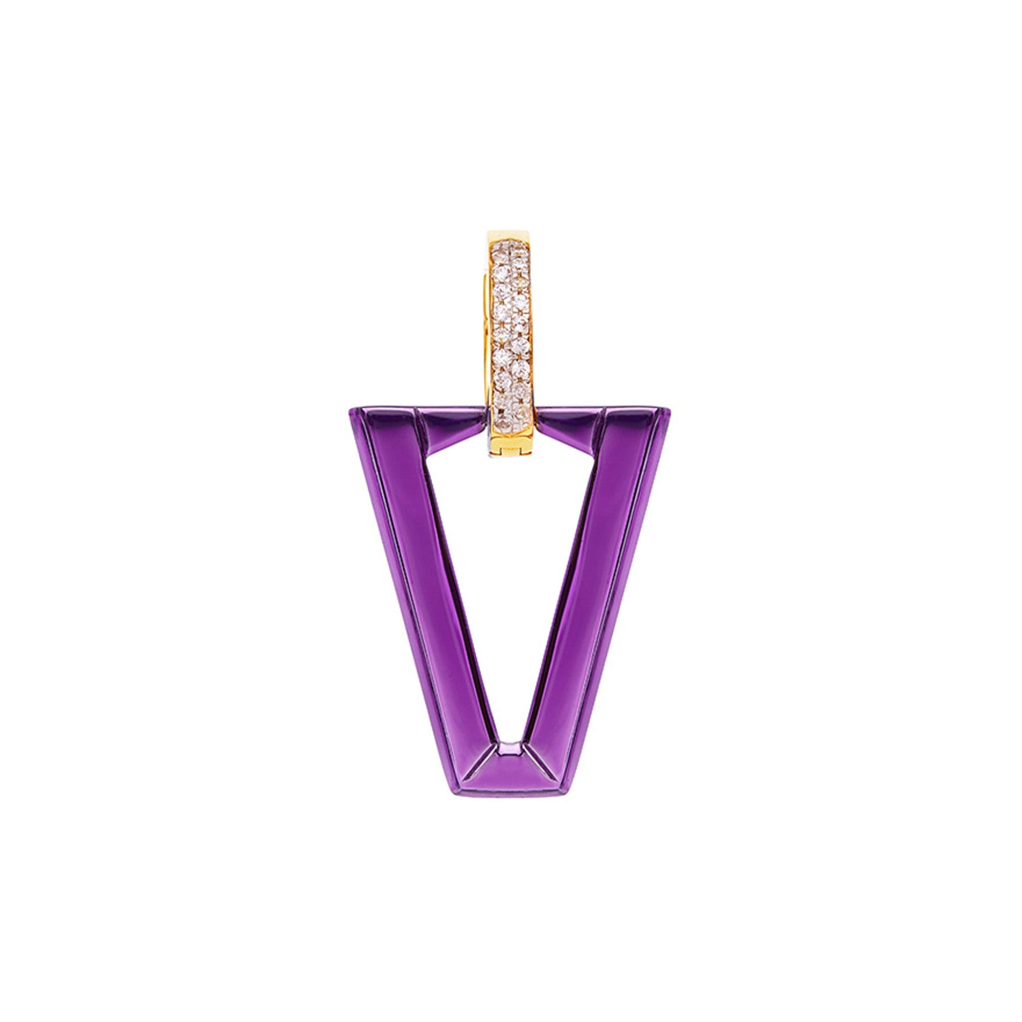 Uali Metallic Violet - Orecchino Valentina Ferragni