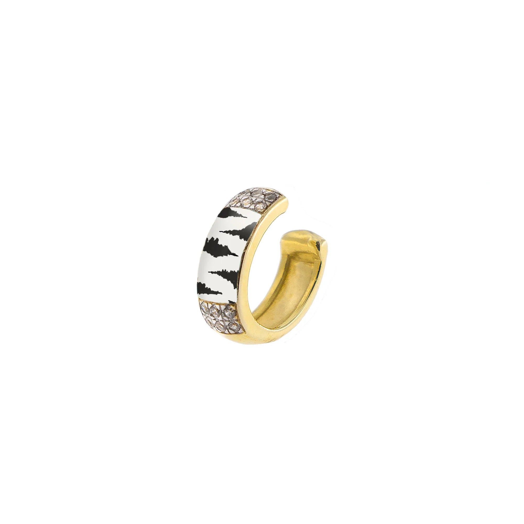 Earcuff Smalto Con Zirconi – Smalto Zebrato