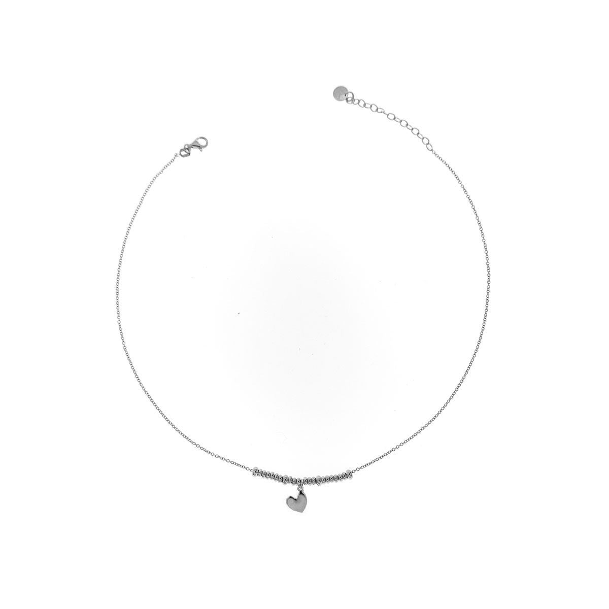 Girocollo Micro Anelli - Cuore