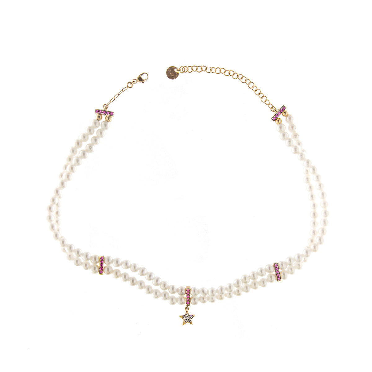 Girocollo Choker Elastico Perle - Galactica