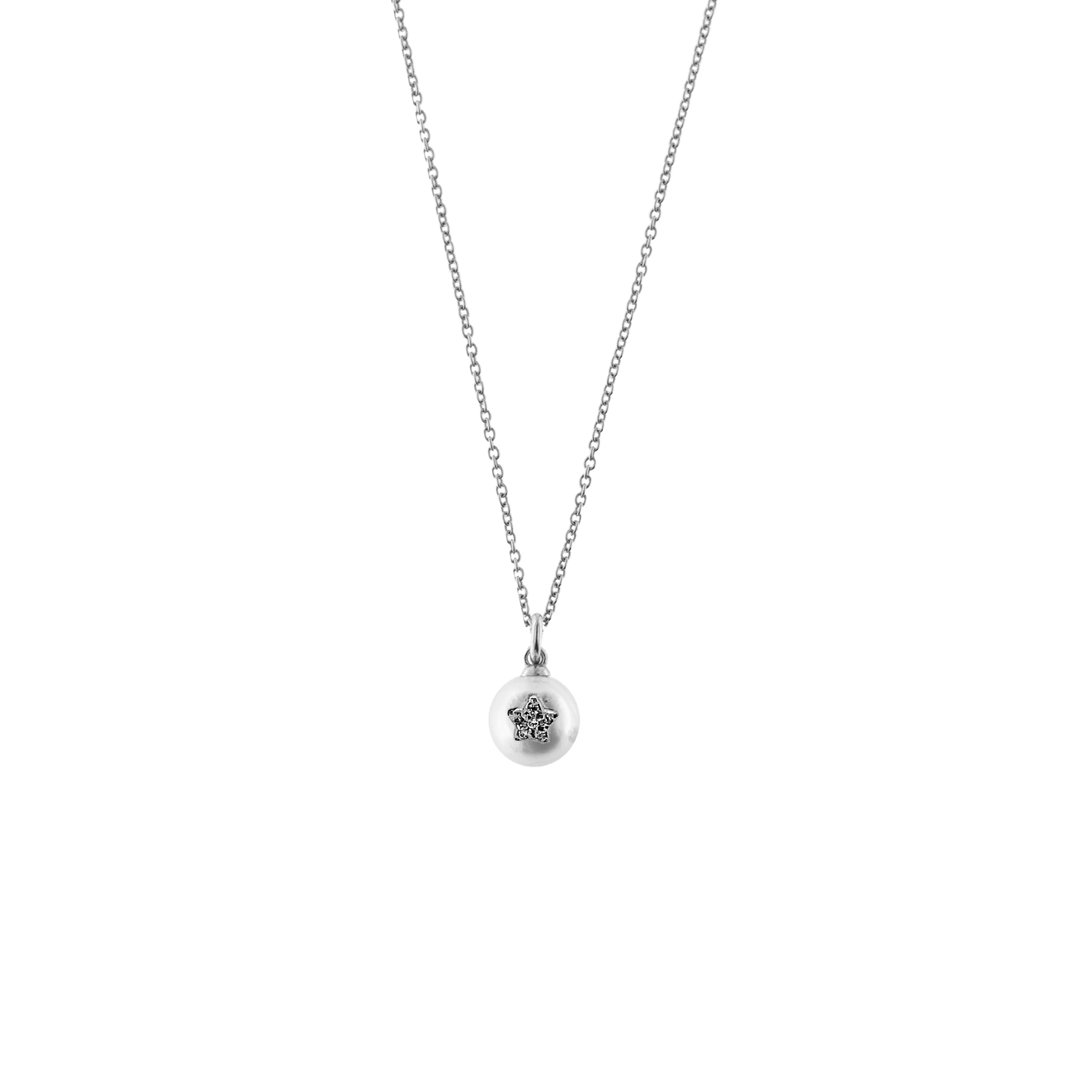 Girocollo Perla Pendente Cuore - Galactica Ice