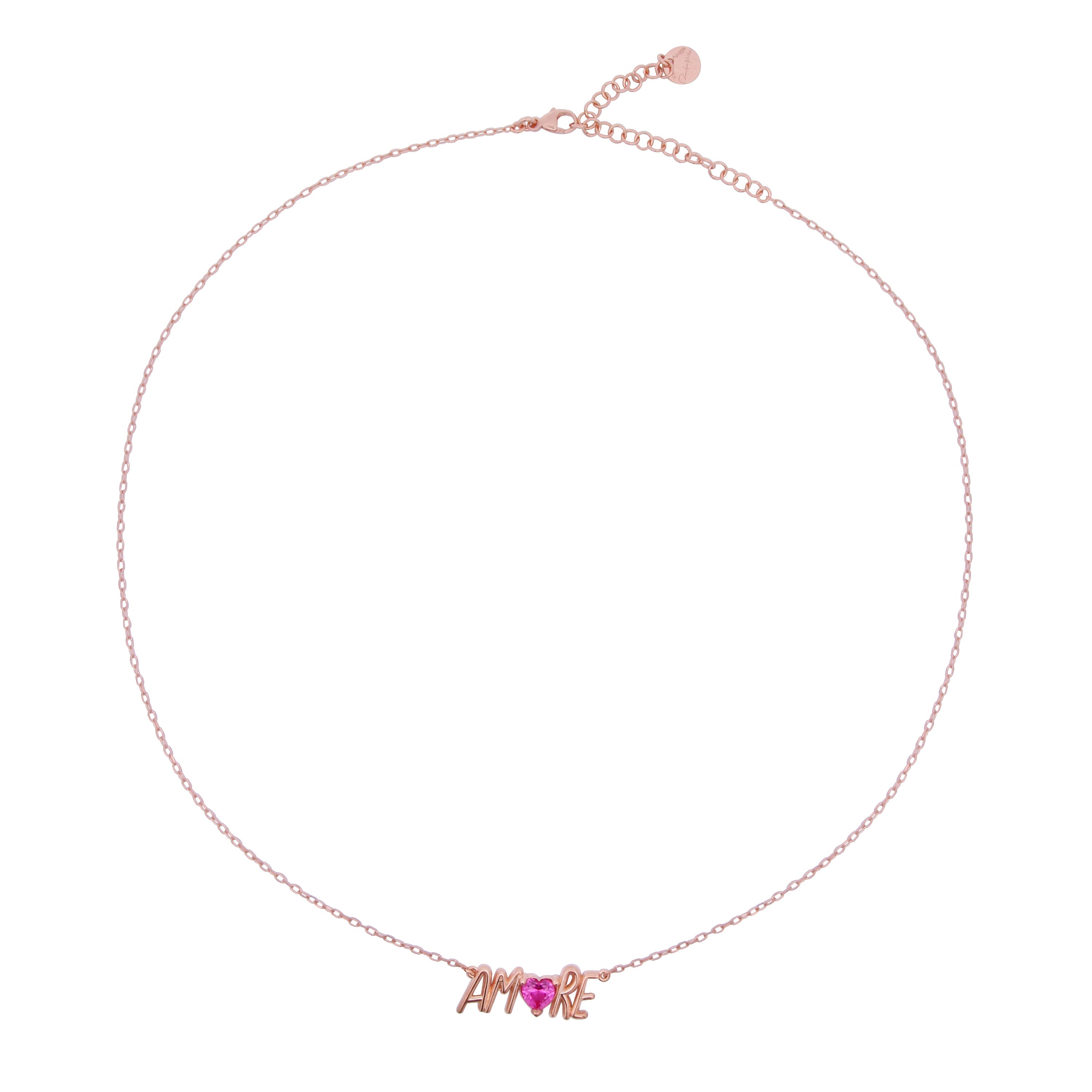 Girocollo Amore - Placcatura Oro Rosa