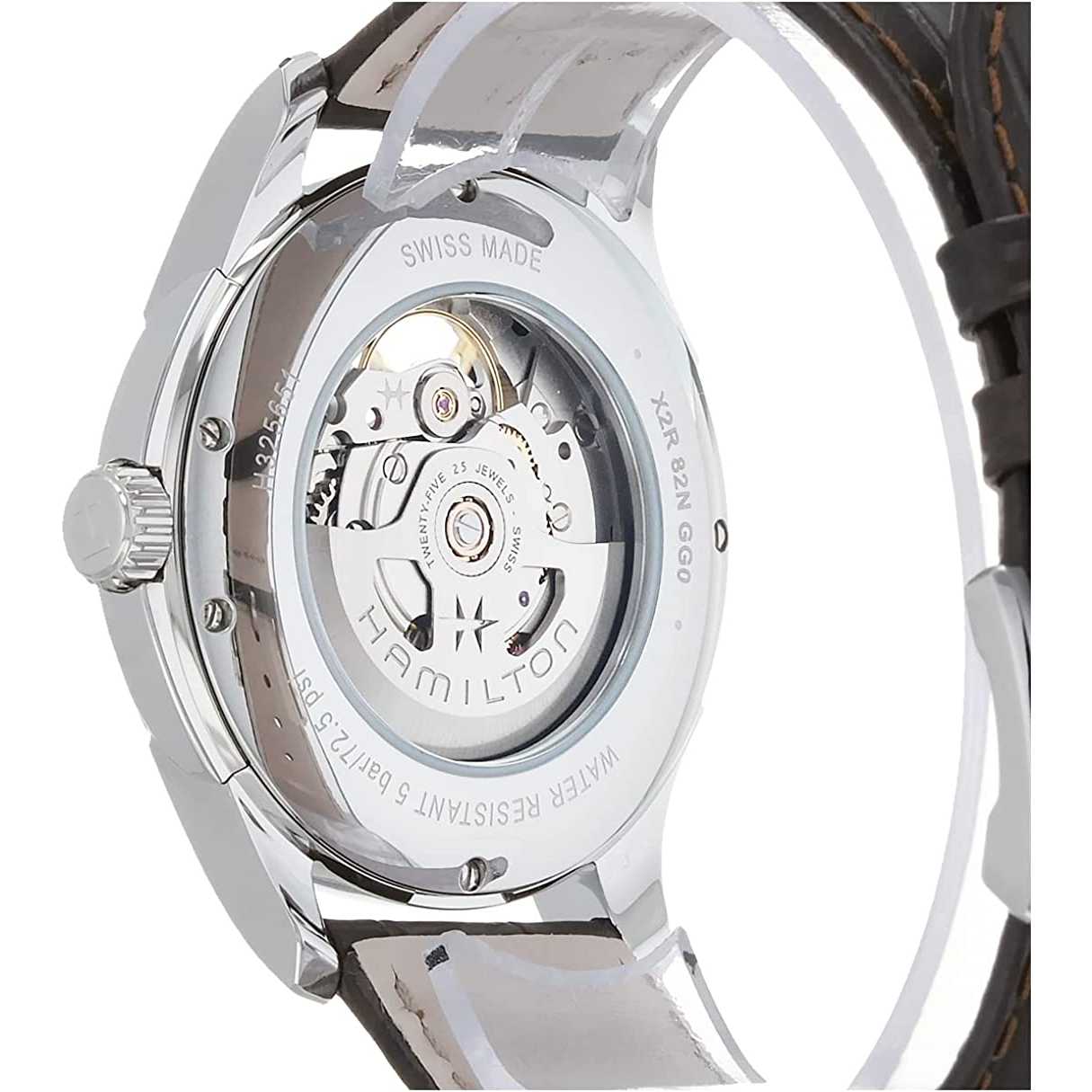Hamilton Orologio Analogico Automatico Uomo con Cinturino in Pelle H32565555