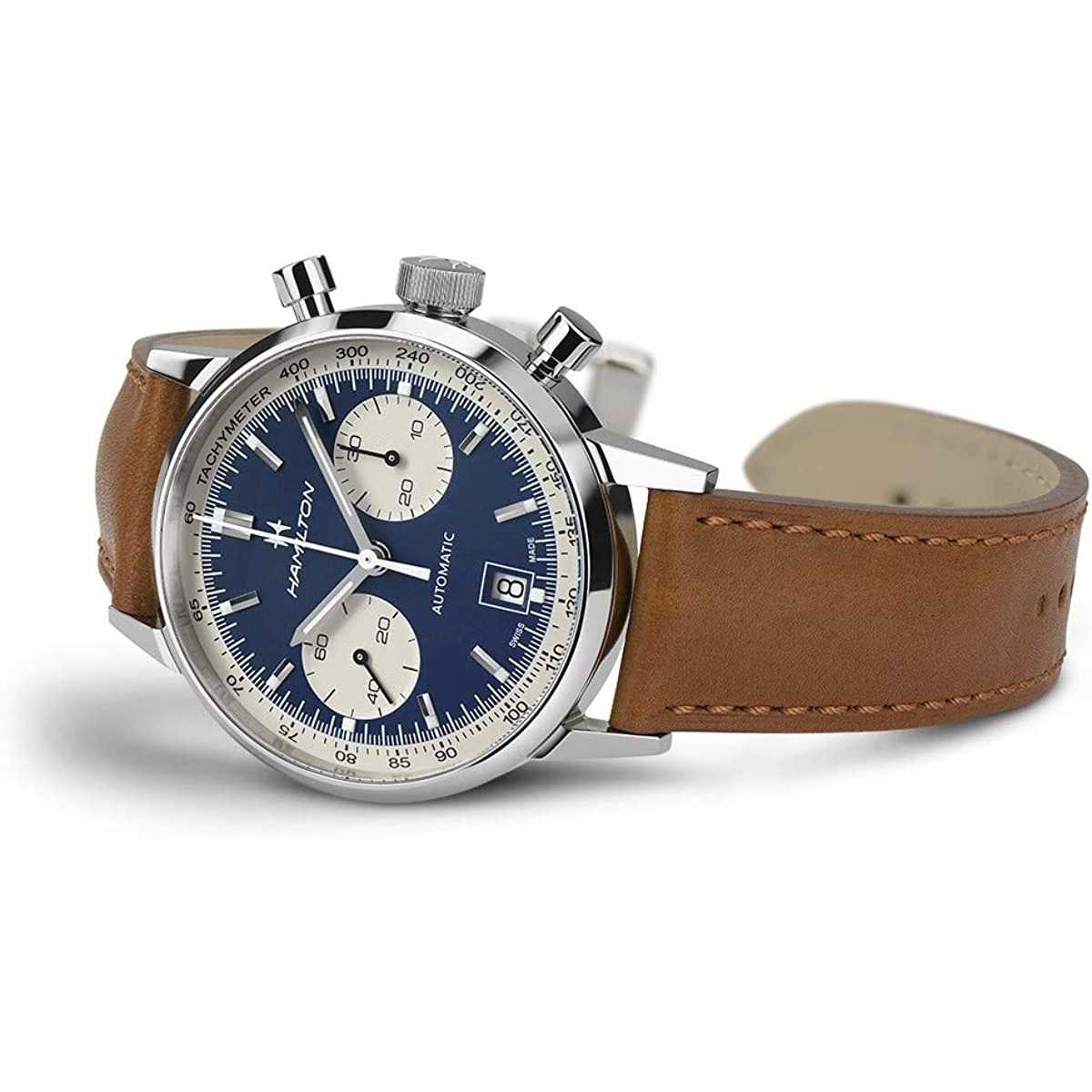 Hamilton Orologio da uomo classico intra-matic crono H38416541,