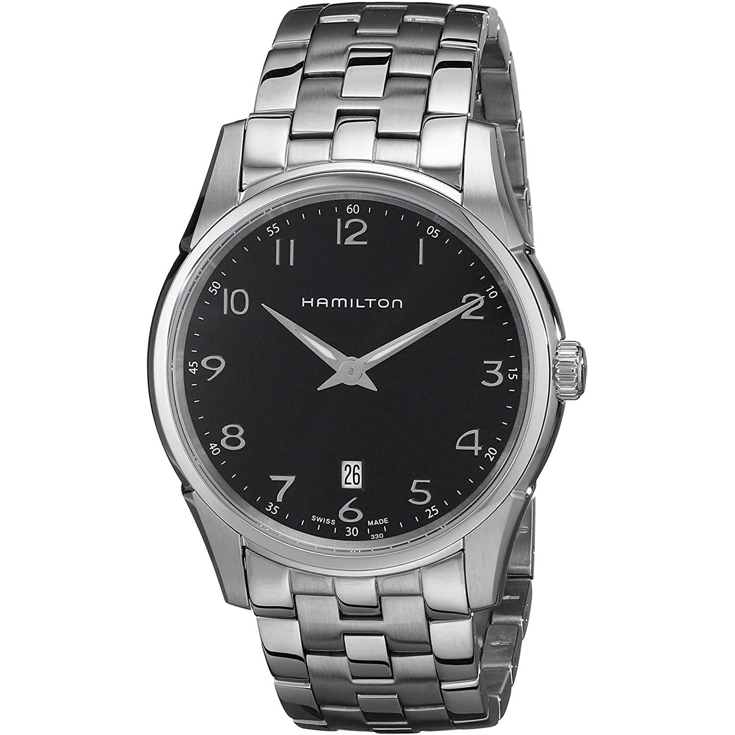 Hamilton Orologio Analogico Quarzo Uomo con Cinturino in Acciaio Inox H38511133