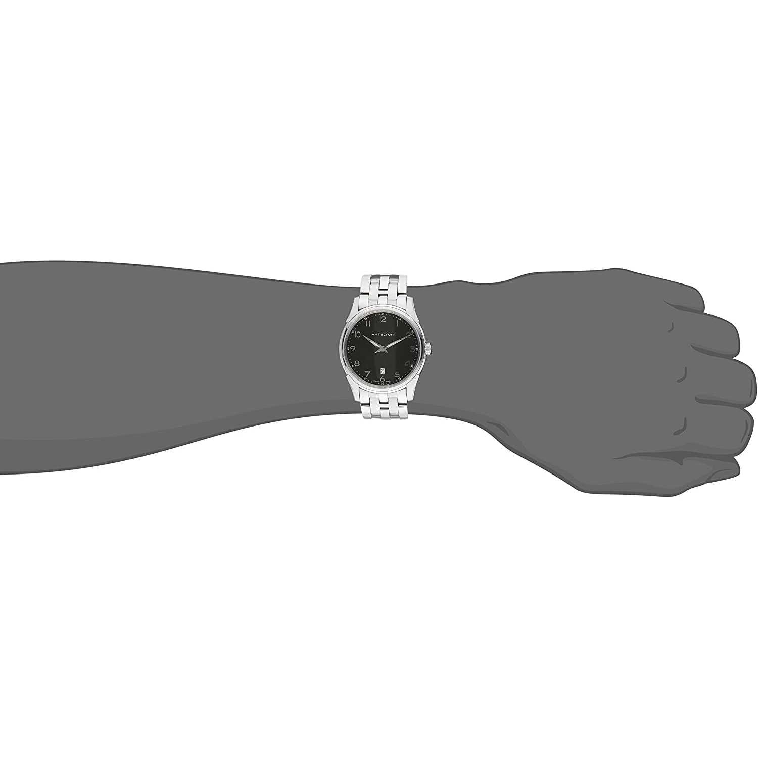 Hamilton Orologio Analogico Quarzo Uomo con Cinturino in Acciaio Inox H38511133
