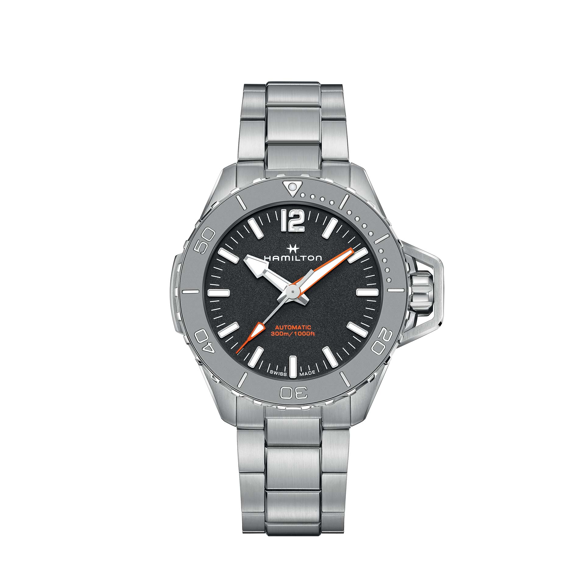 Khaki Navy Frogman Auto - Cinturino in acciaio