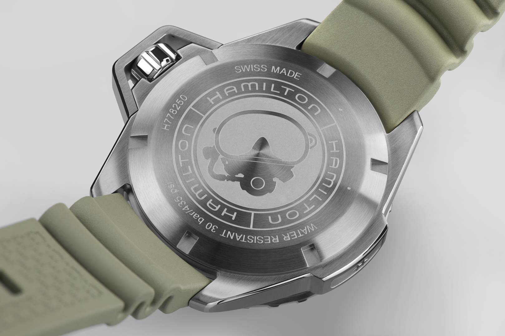 Khaki Navy Frogman Auto - Cinturino verde