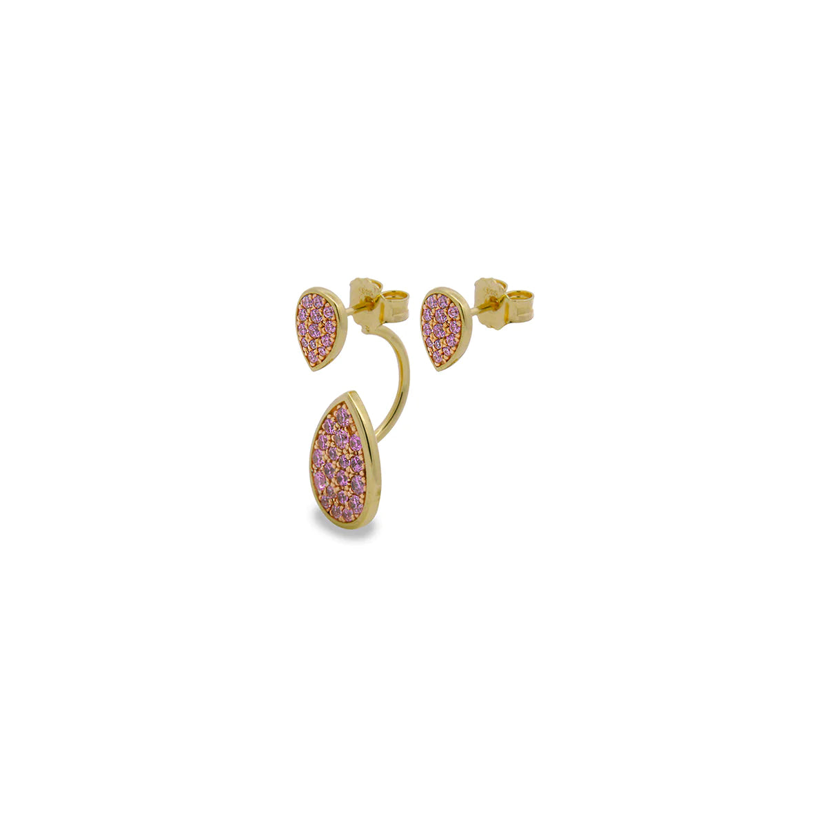 Orecchini Asimmetrici Double Drops
