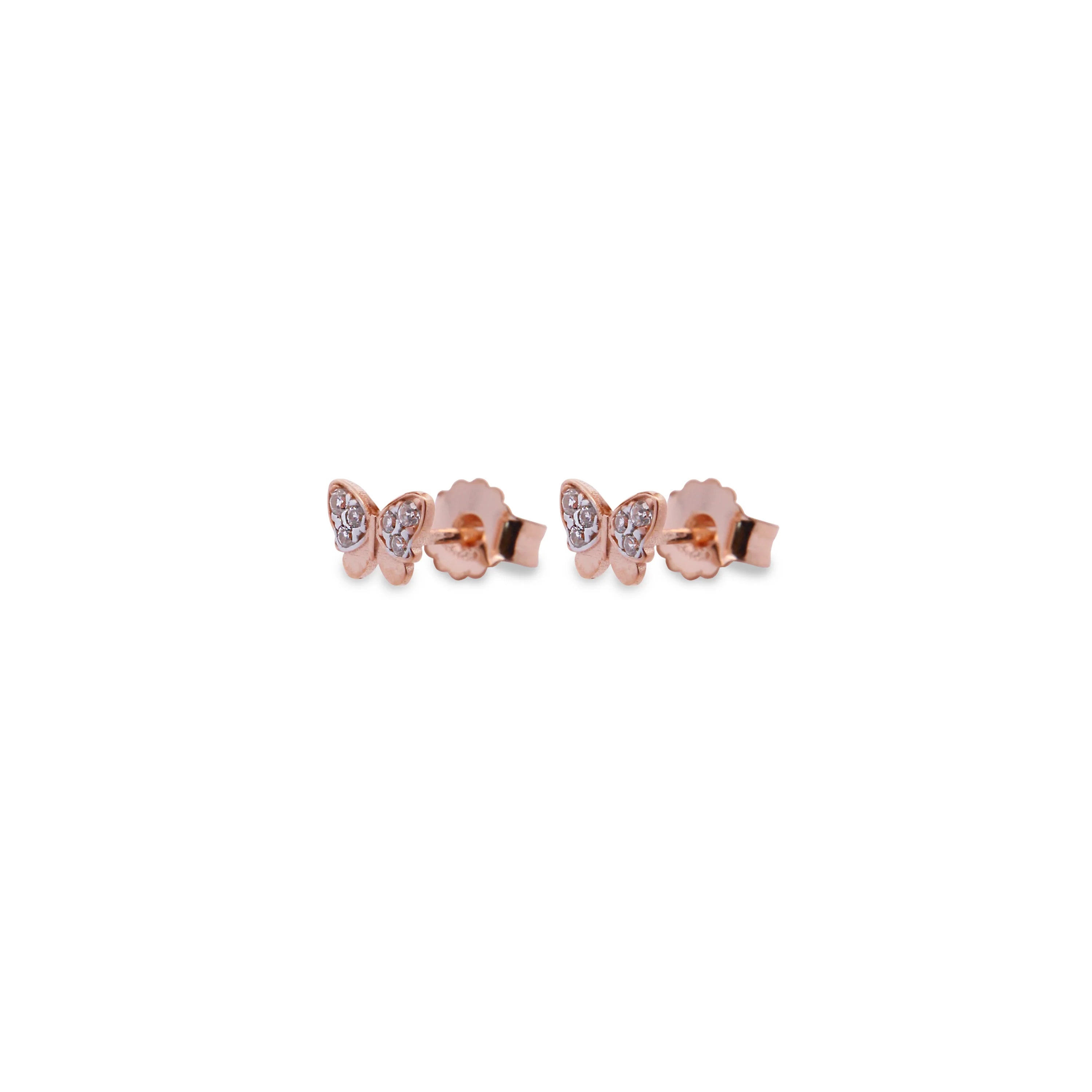 ORECCHINI LOBO MICRO ZIRCONI Orecchini Lobo Micro Zirconi Farfalla - Fly&Shine - FLY&SHINE