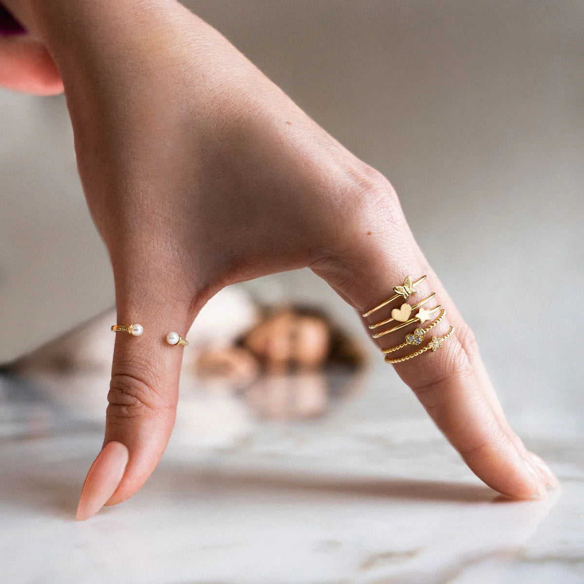 Anello Fedina Cuore - Oro 18kt