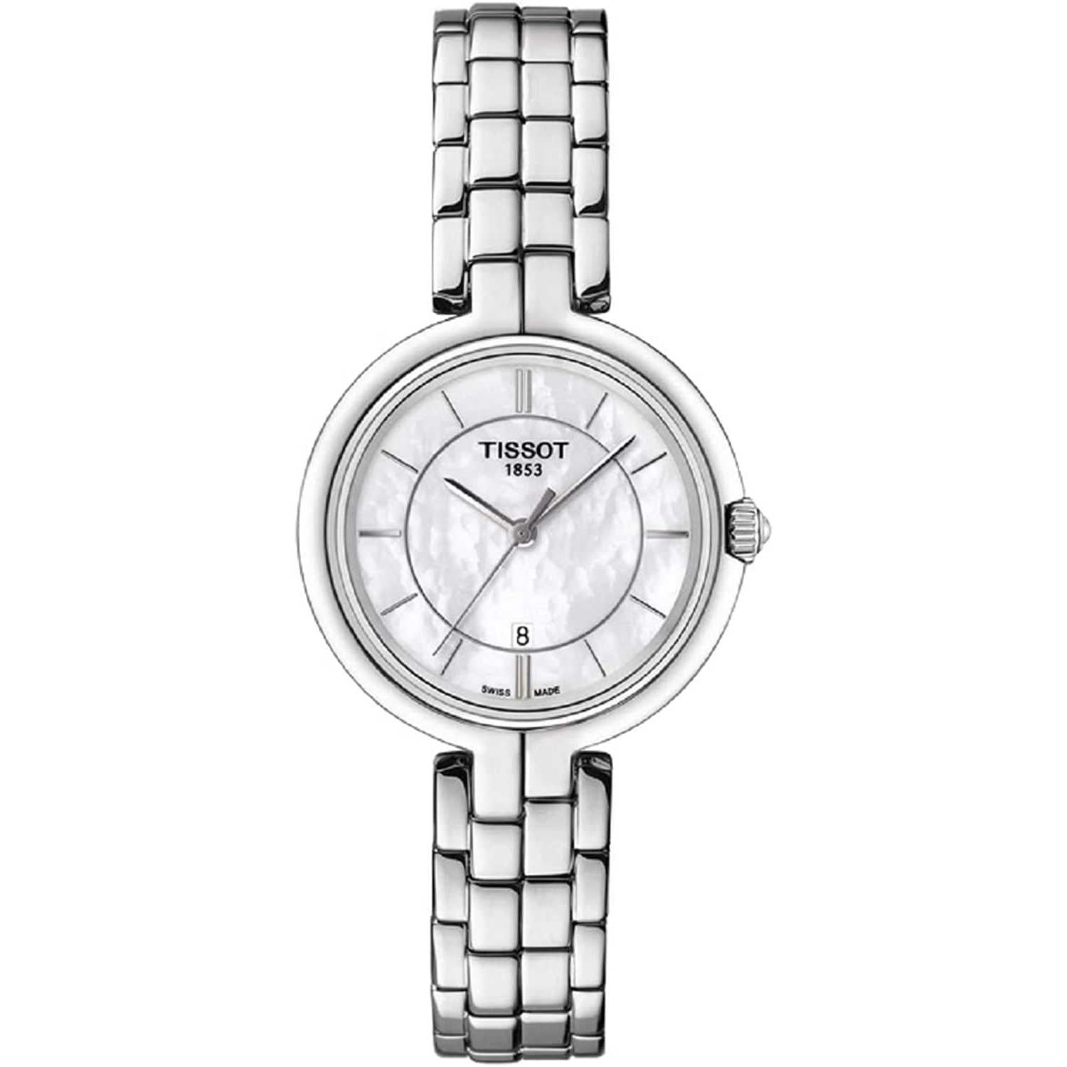 TISSOT FLAMINGO Orologio Analogico Quarzo Donna con Cinturino in Acciaio Inox T0942101111100