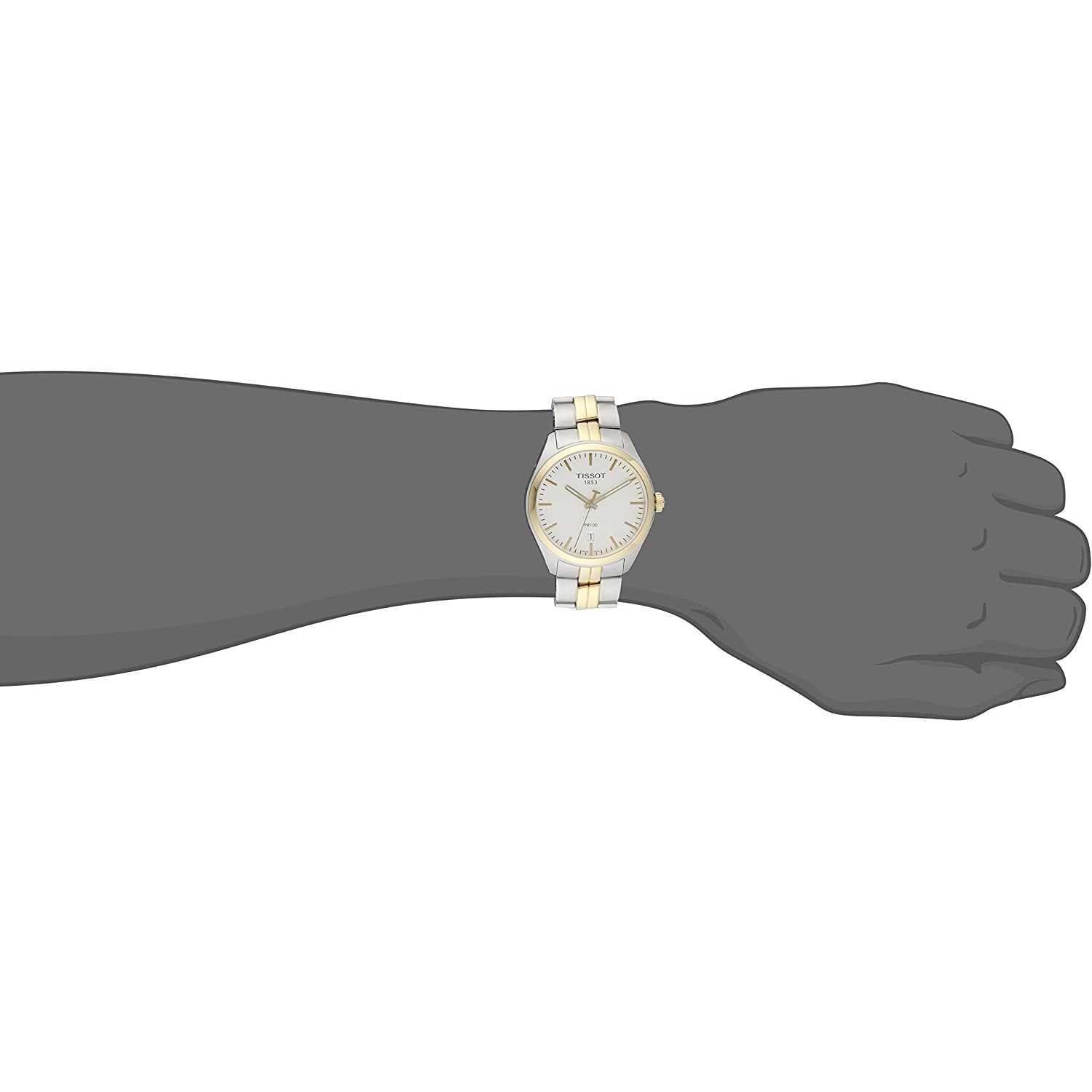 TISSOT Orologio Analogico Quarzo Uomo con Cinturino in Acciaio Inox T1014102203100