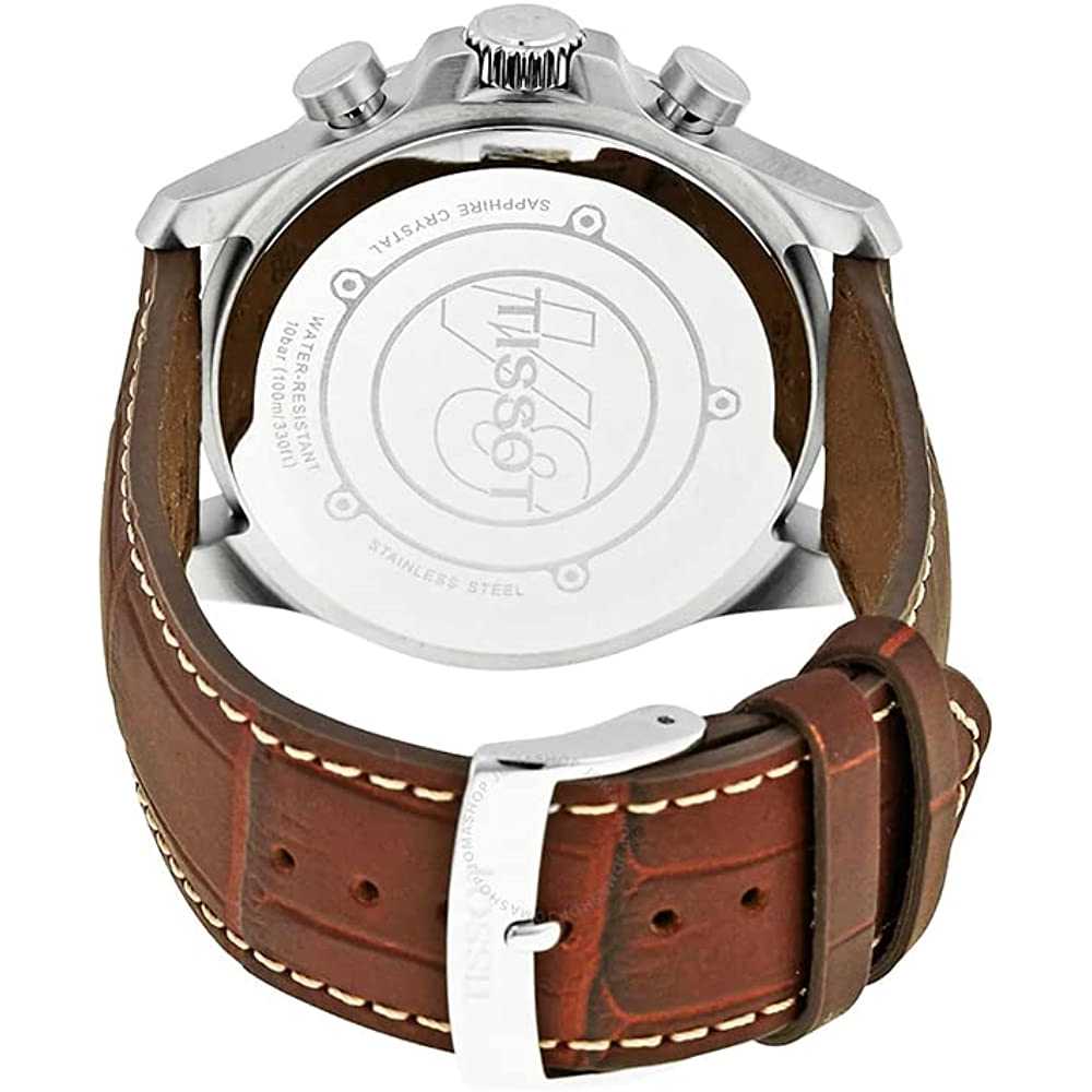 TISSOT Orologio Cronografo Quarzo Uomo con Cinturino in Pelle T1064171626200