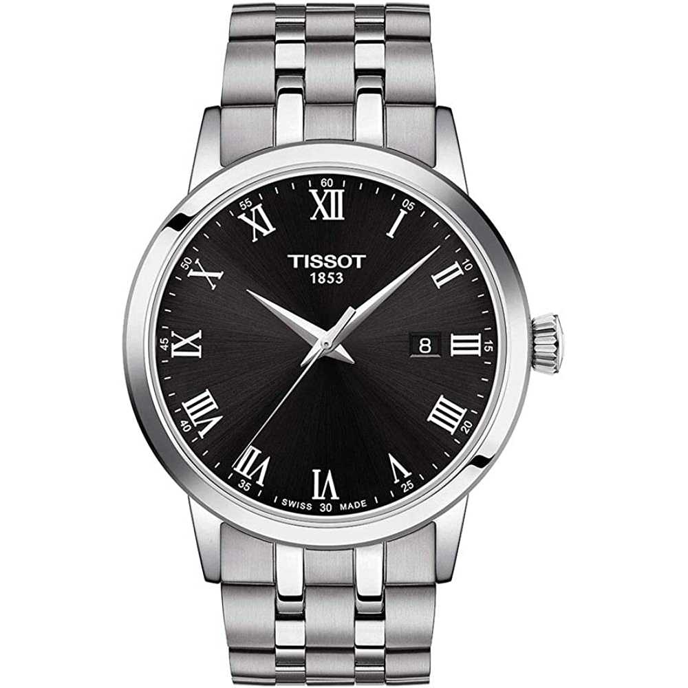 Tissot orologio Classic Dream 42mm nero quarzo acciaio T129.410.11.053.00