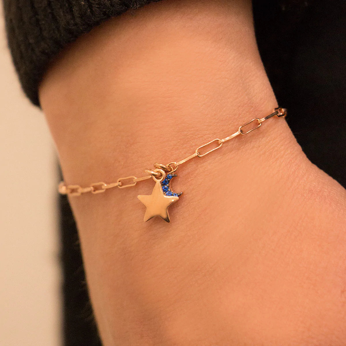 Bracciale Catenella Stella/Luna
