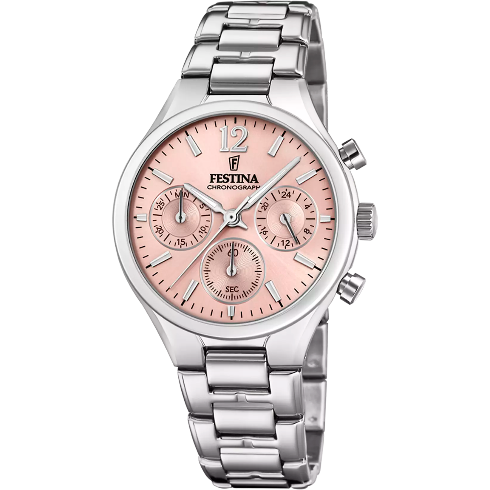 Orologio Festina Boyfriend F20391/2 Rosa con Cinturino in Acciaio, Donna