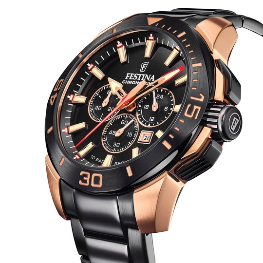 Orologio Festina Special Editions F20645/1 Nero Cinturino In Acciaio Inossidabile 316L, Uomo