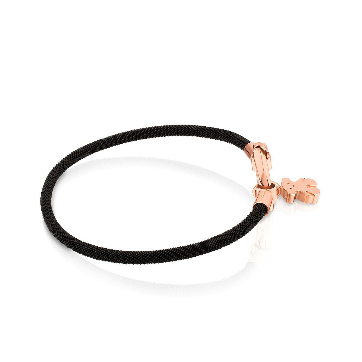 Braccialetto Hold in argento e acciaio vermeil rosa