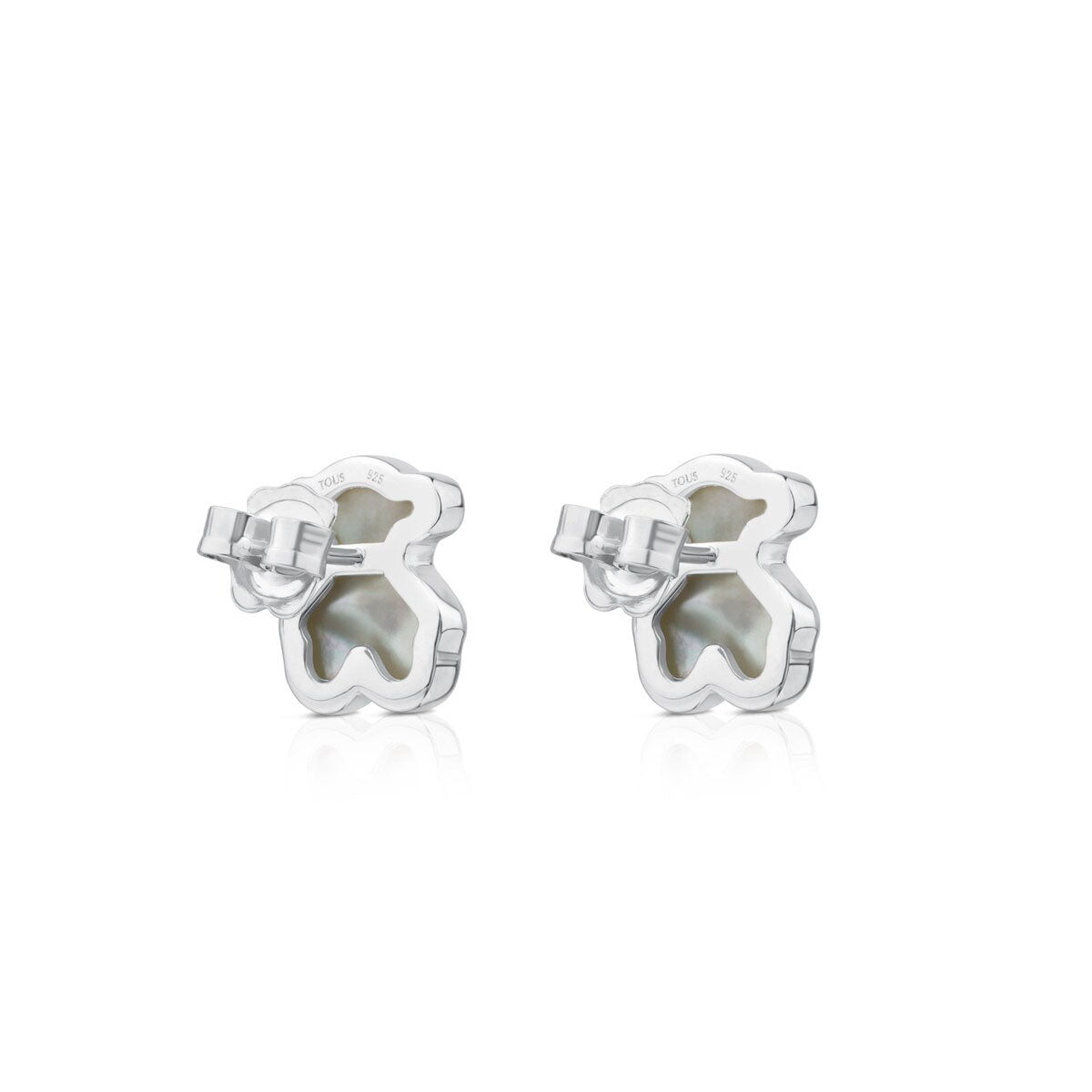 Orecchini Motif Power in argento con madreperla