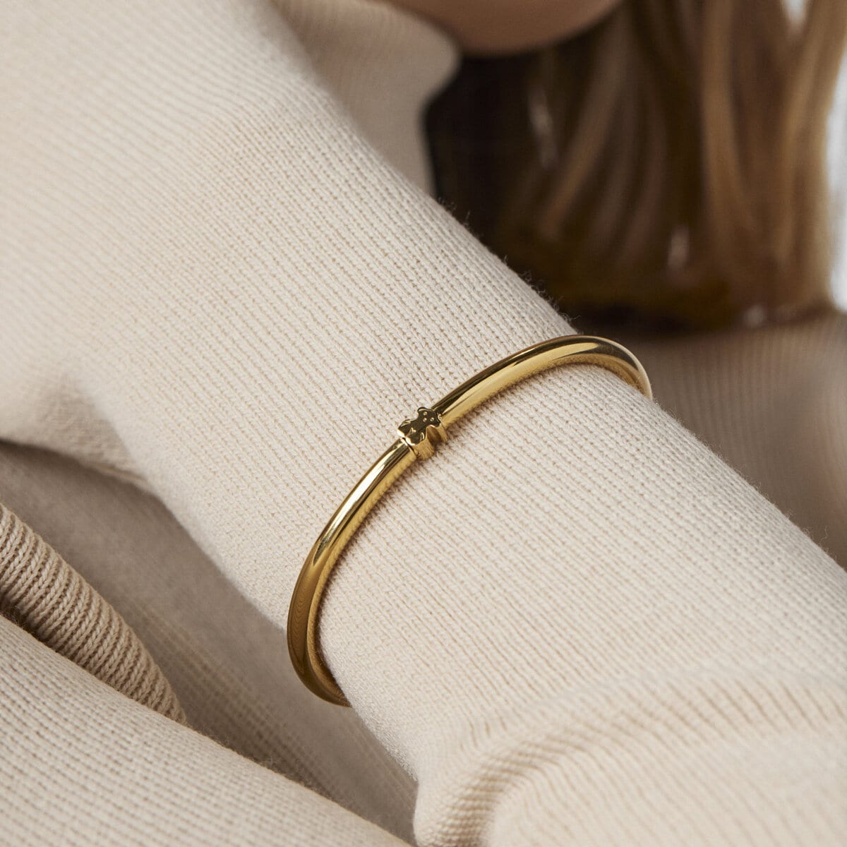 Bracciale TOUS Warm in argento vermeil 0,6 cm.