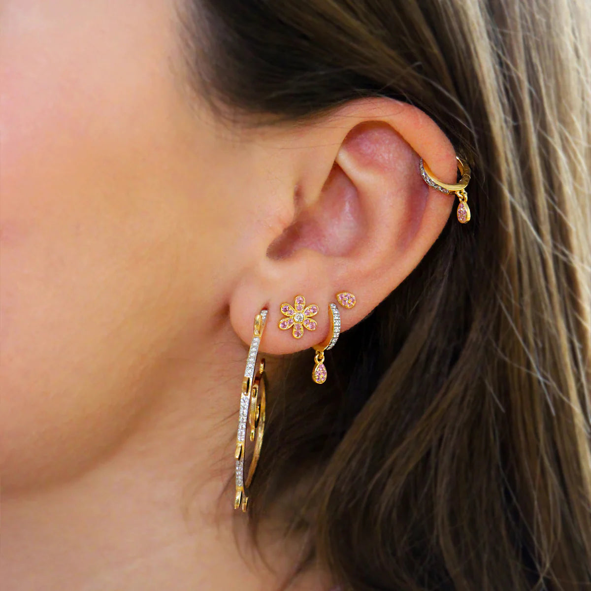 Helix Piercing Mini Cerchietto Drop