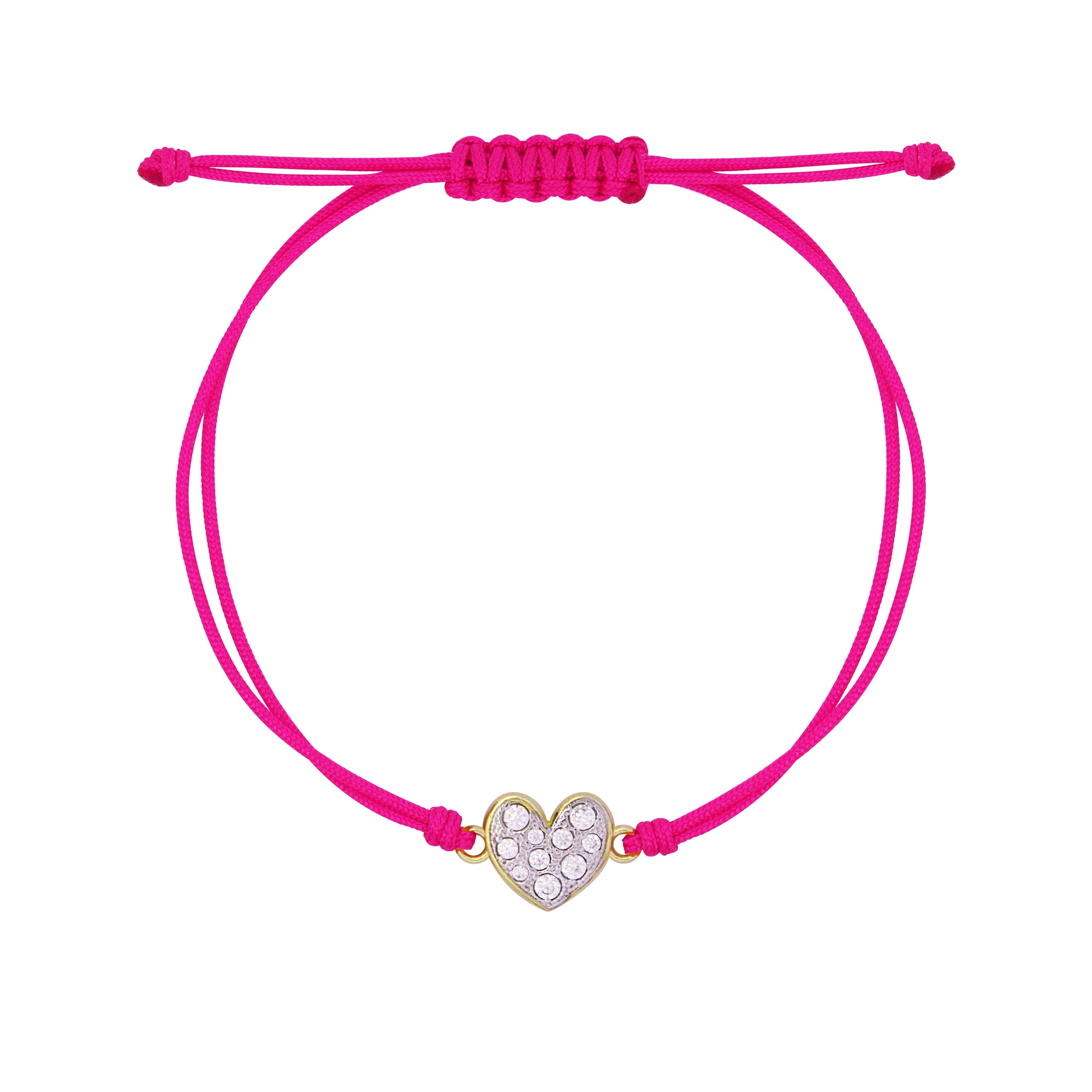 Bracciale Tessuto Cuore Small Pavè - Stardust Ten