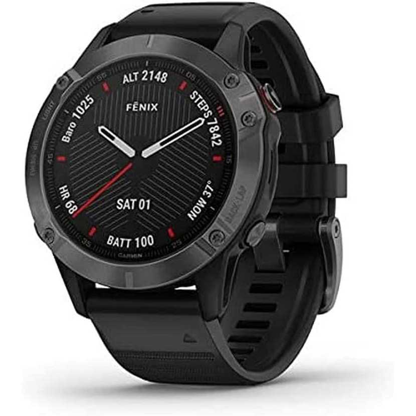 Orologio Garmin Fenix 6 Sapphire Smartwatch Silicone Nero GPS 47mm
