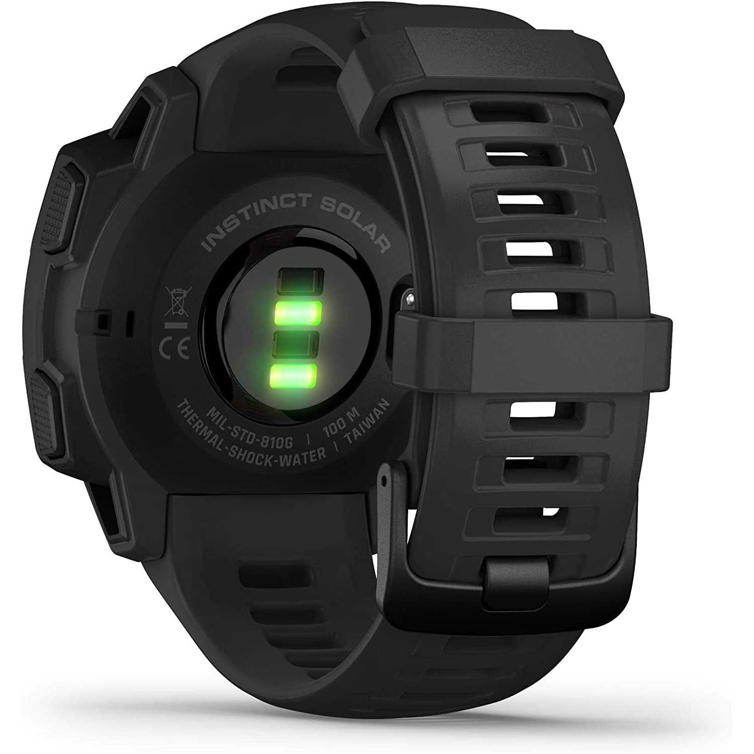 Garmin Instinct Solar Tactical- Smartwatch Gps Ultra-Resistente con Ricarica Solare, Cardio, App Multisport e Funzioni Tattiche, Nero Nero Instinct Tactical