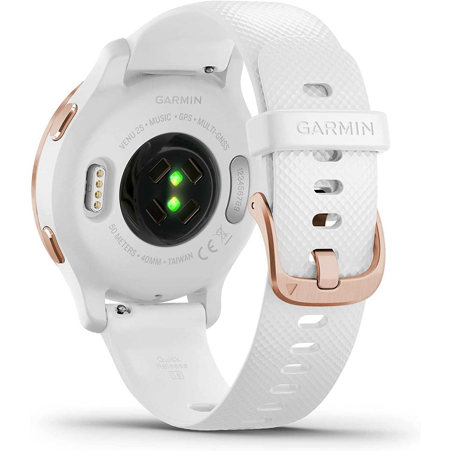 Garmin Venu 2S - Smartwatch per donna, Display AMOLED, 40mm, GPS, Cardio, SpO2, Workout HIIT, Garmin Coach, Garmin Pay, Musica (Rosegold & White) Rosegold & White 40 mm