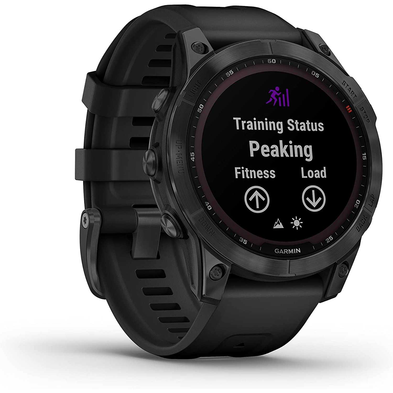 Garmin fēnix 7 Solar, Smartwatch con ricarica solare, 47mm, Display 1,3", Touchscreen, +30 Sport, GNSS multi-band, Cardio, SpO2, Mappe, Musica, Garmin Pay, Autonomia 22 giorni (Slate Gray & Black) fēnix 7 Solar 47 mm Slate Gray & Black