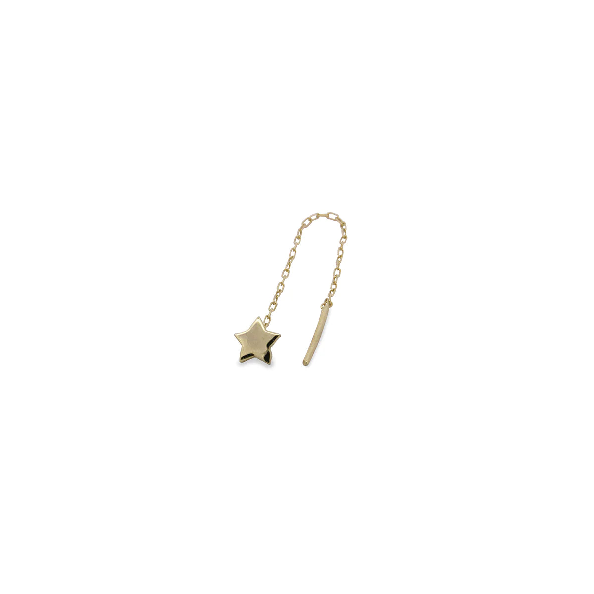 Mono-orecchino Stella Catenella - Oro 18kt