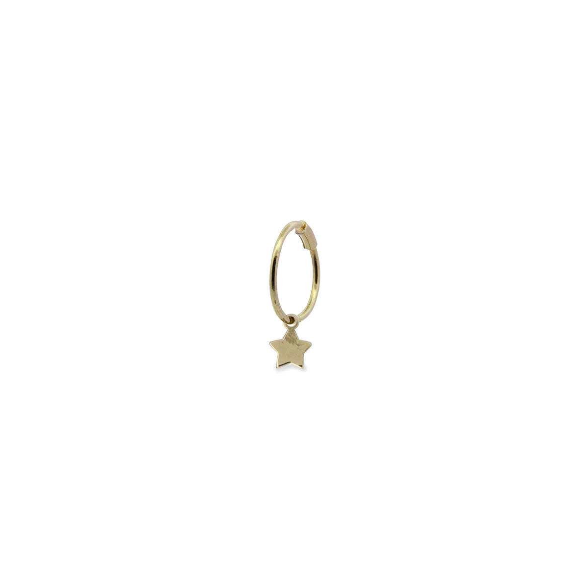 Mono-orecchino Cerchio Mini Hoop Stella - Oro 18kt