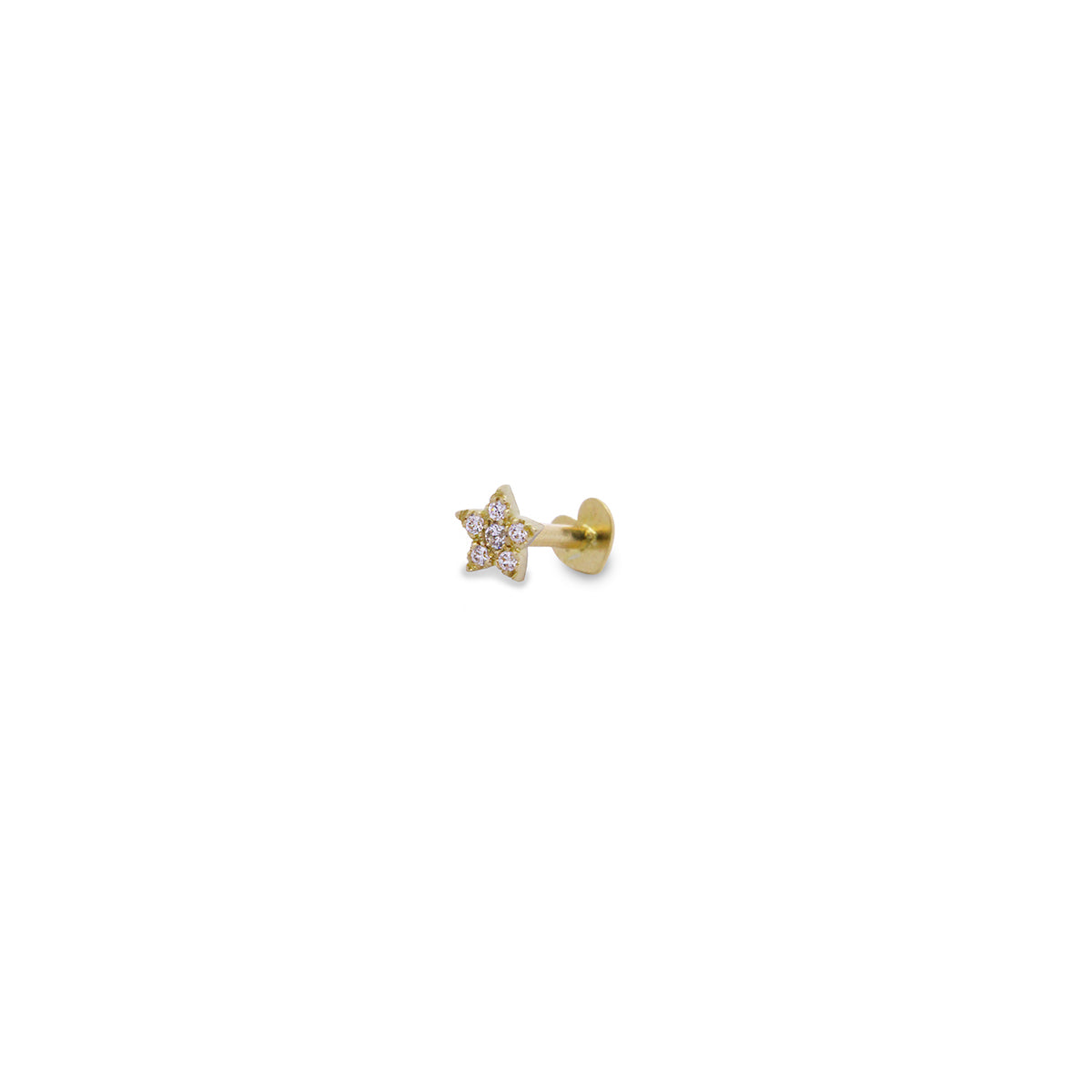 Piercing Helix Stella E Diamanti Lab Grown - Oro 18kt