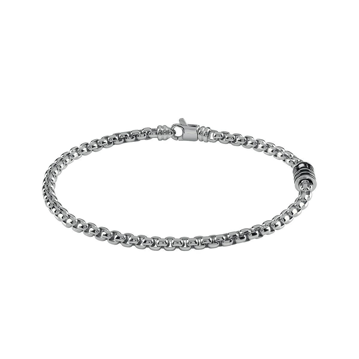 Bracciale in argento con diamante