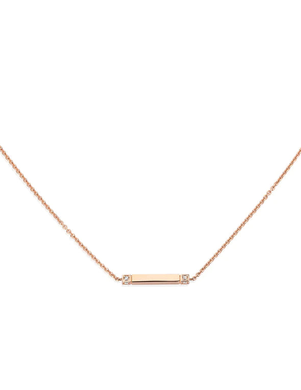 Pink Linea Fine - Collana in Oro 18 KT e Diamanti