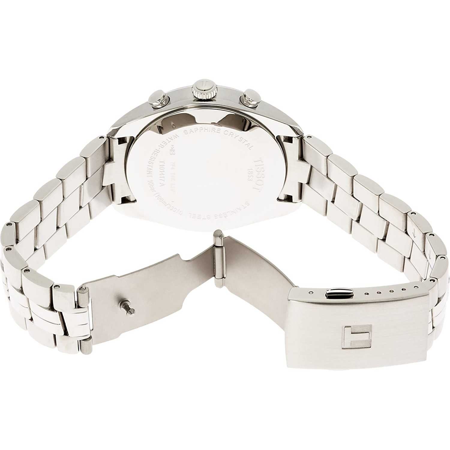 Tissot Men's Chronograph Steel Bracelet & Case Quartz Watch T1014171103100
